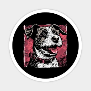 Retro Art Jack Russell Terrier Dog Lover Magnet